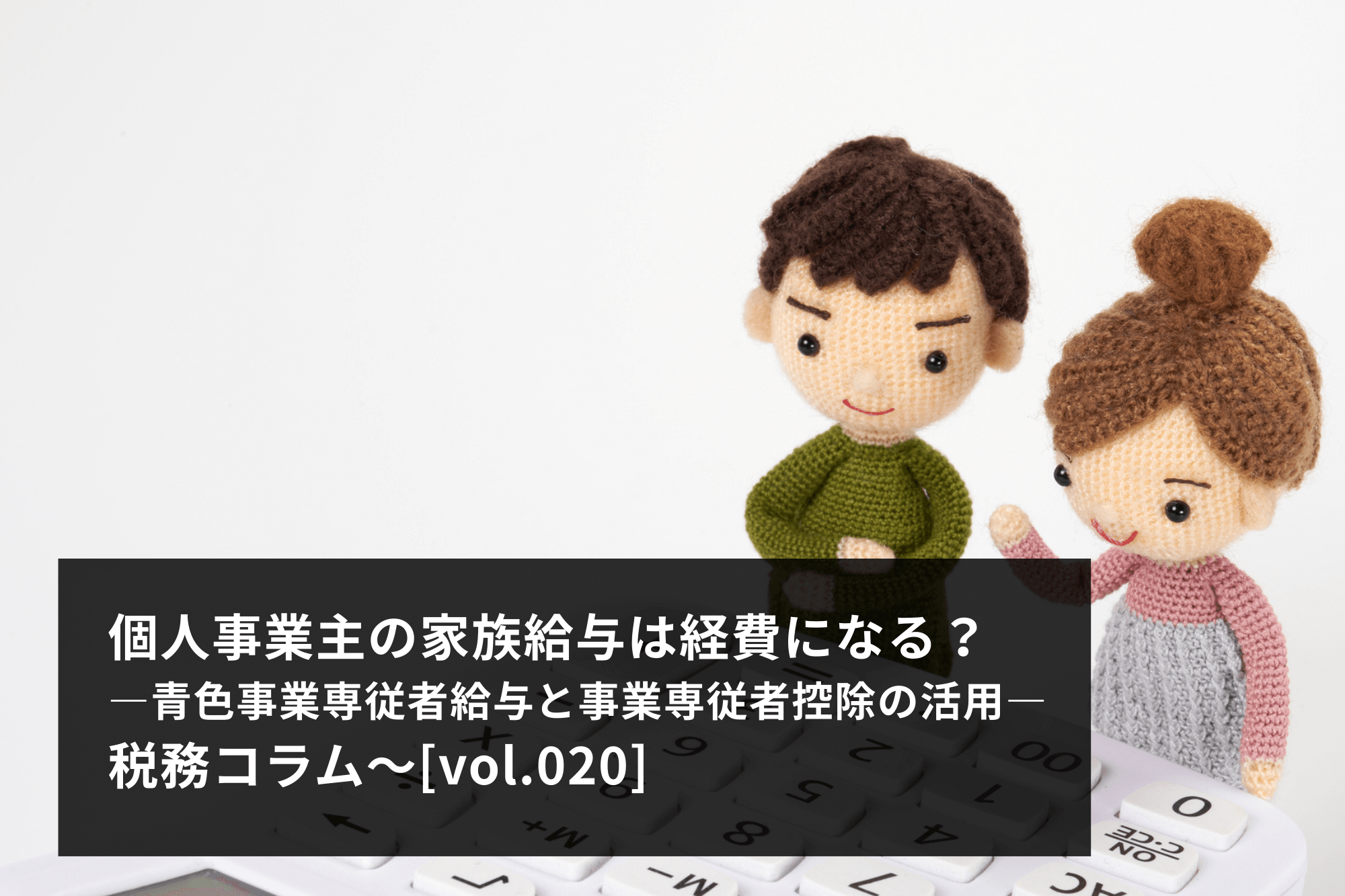 個人事業主の家族給与は経費になる？